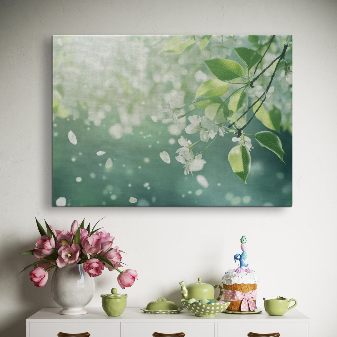 White Blossom - Modern Oasis Sensory Design & Art Studio - Canvas