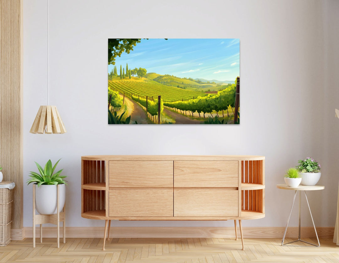Vineyard Landscape - Modern Oasis Sensory Design & Art Studio - Canvas