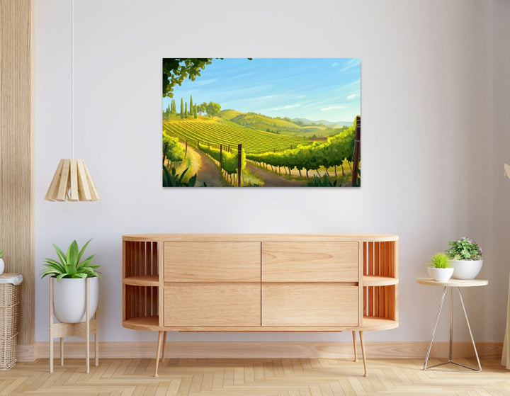 Vineyard Landscape - Modern Oasis Sensory Design & Art Studio - Canvas