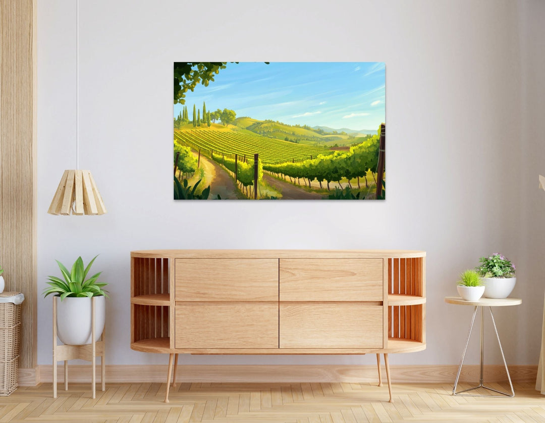 Vineyard Landscape Metal Art - Modern Oasis Sensory Design & Art Studio - Home Decor