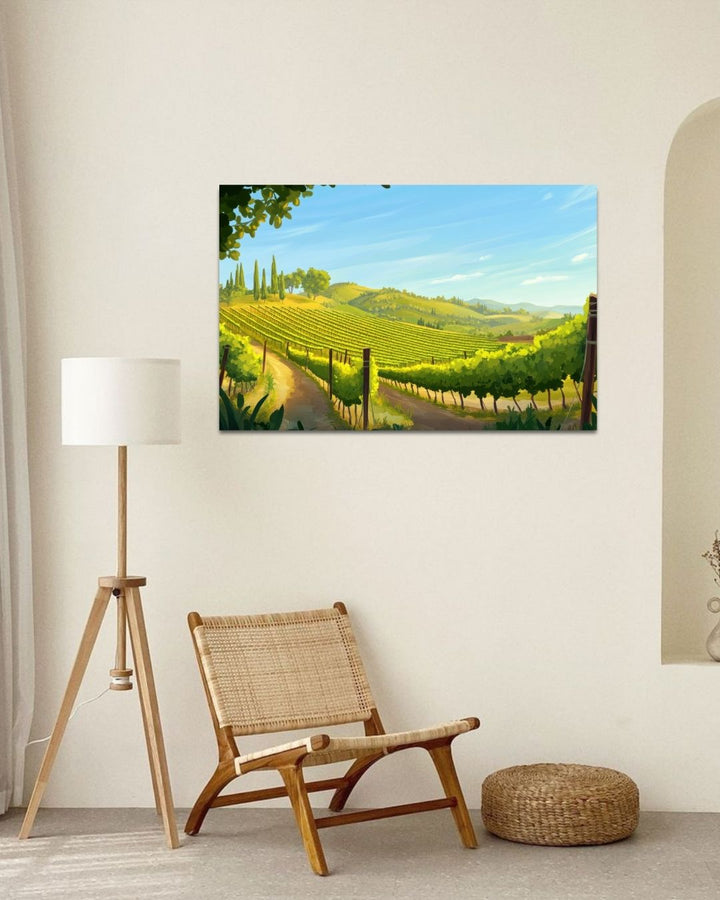 Vineyard Landscape - Modern Oasis Sensory Design & Art Studio - Canvas