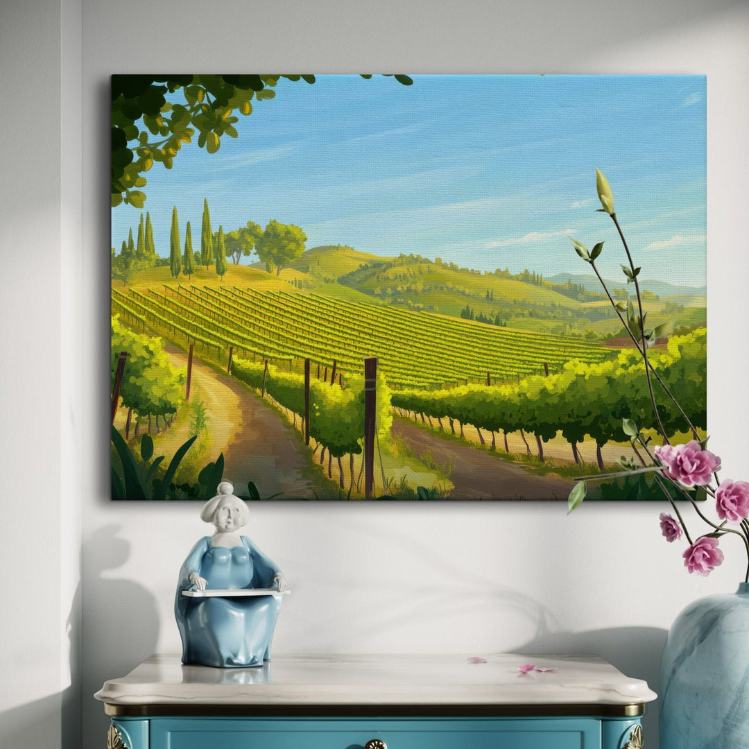 Vineyard Landscape - Modern Oasis Sensory Design & Art Studio - Canvas