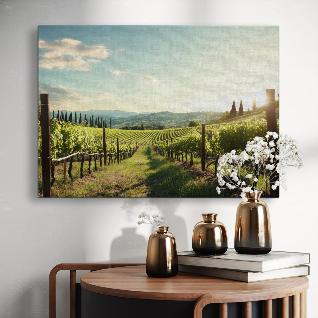 Scenic Vineyard - Modern Oasis Sensory Design & Art Studio - Canvas