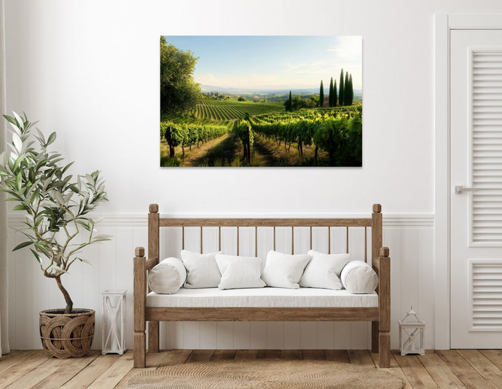 Vineyard Serenity - Modern Oasis Sensory Design & Art Studio - Canvas
