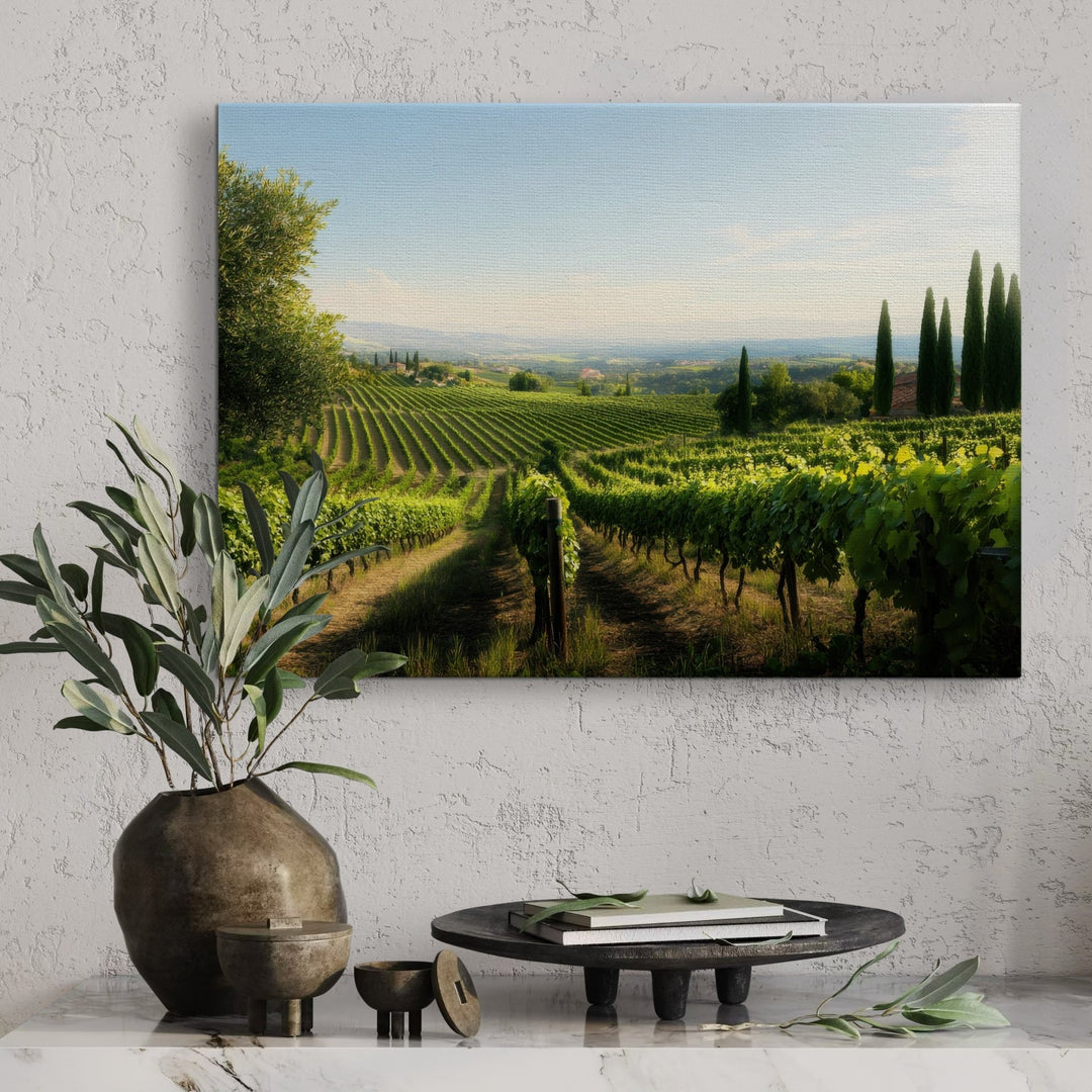 Vineyard Serenity - Modern Oasis Sensory Design & Art Studio - Canvas