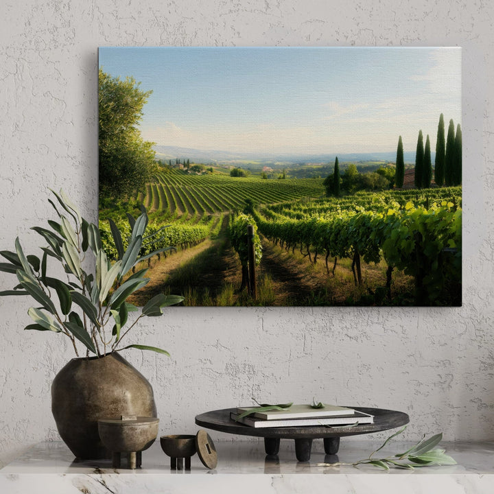 Vineyard Serenity - Modern Oasis Sensory Design & Art Studio - Canvas