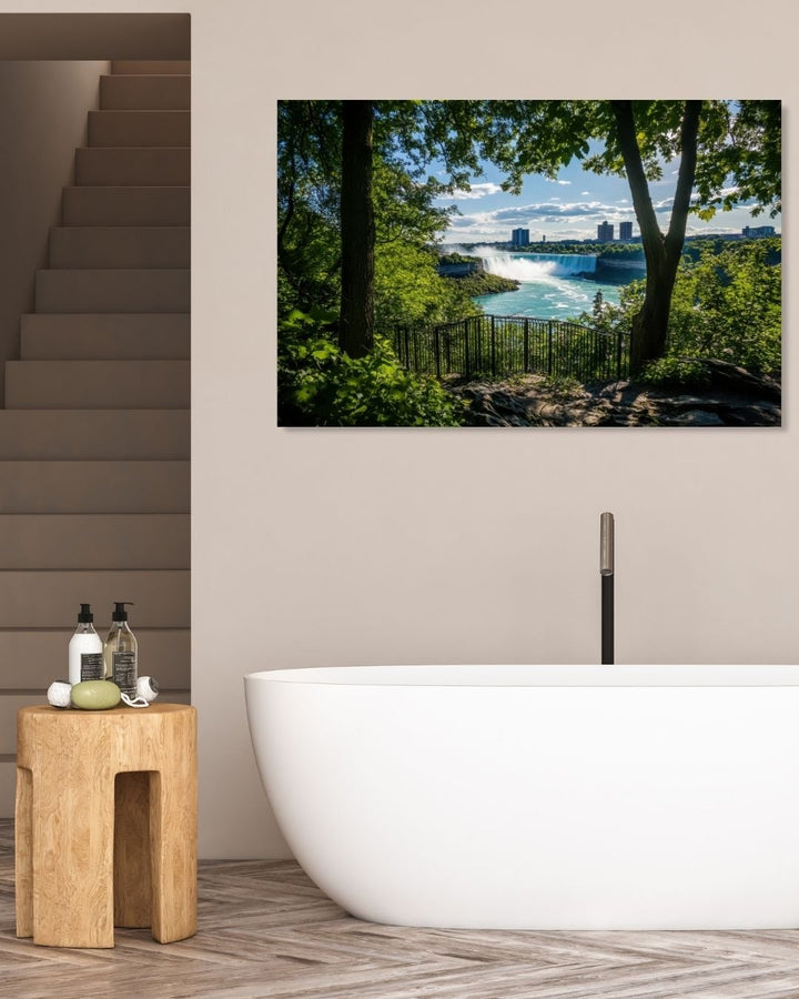 Waterfall Serenity - Modern Oasis Sensory Design & Art Studio - Canvas