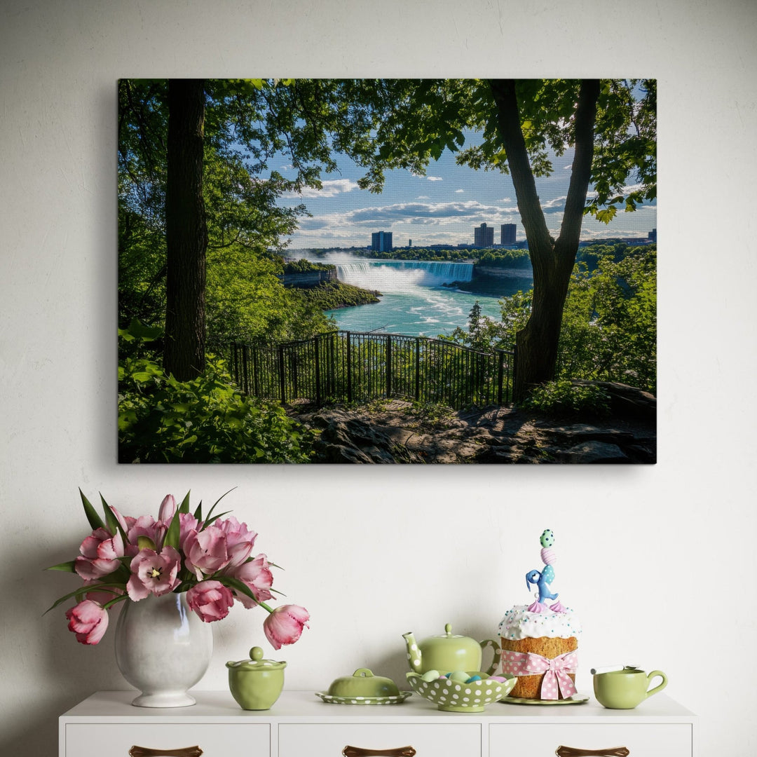 Waterfall Serenity Metal Art - Modern Oasis Sensory Design & Art Studio - Home Decor