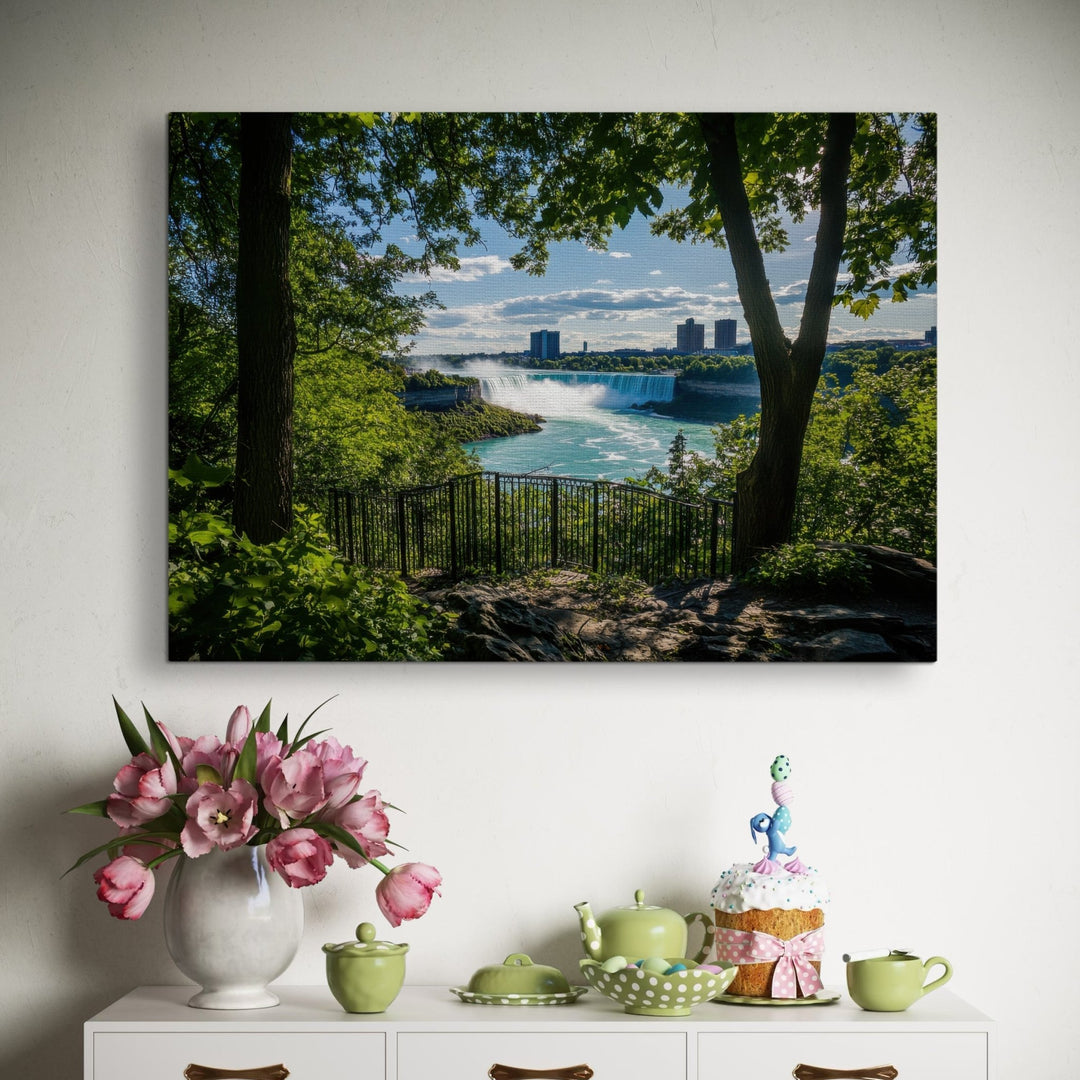 Waterfall Serenity - Modern Oasis Sensory Design & Art Studio - Canvas