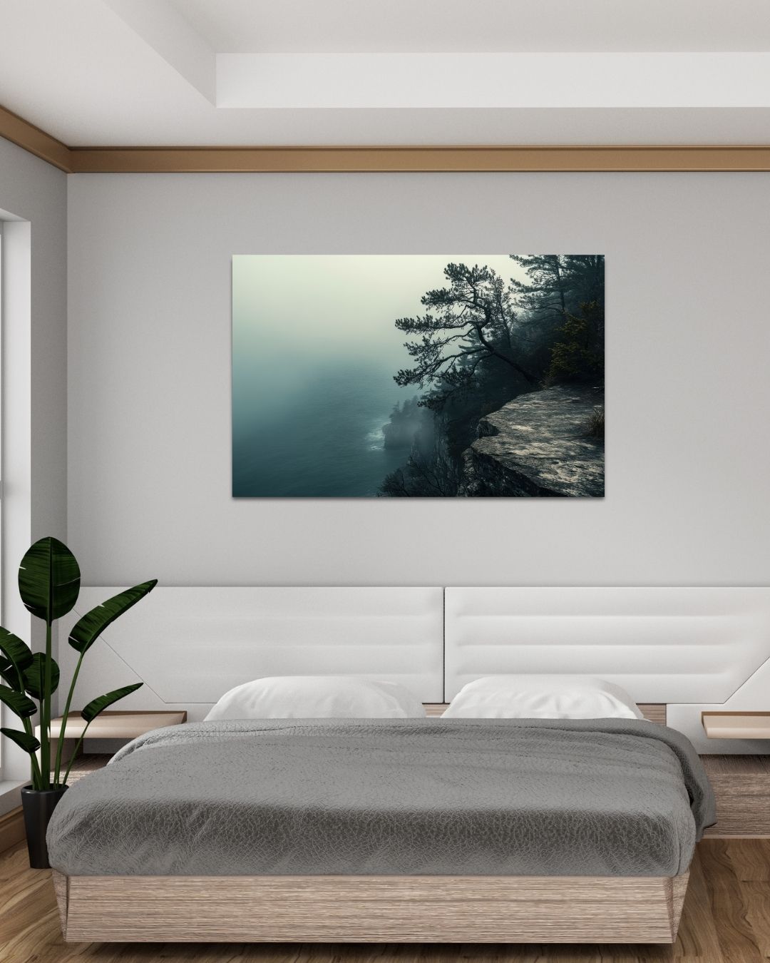 Misty Cliff - Modern Oasis Sensory Design & Art Studio - Canvas