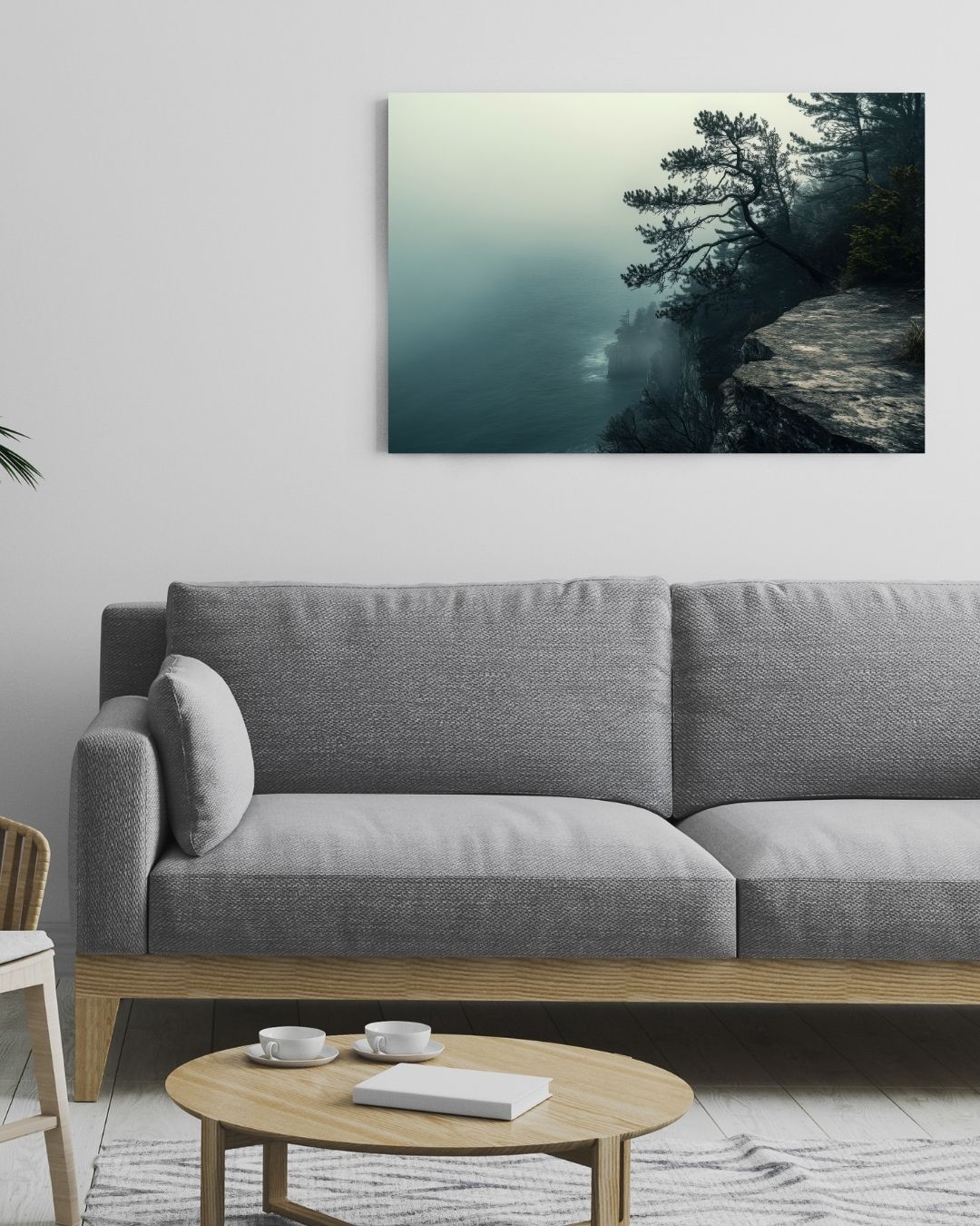 Misty Cliff - Modern Oasis Sensory Design & Art Studio - Canvas