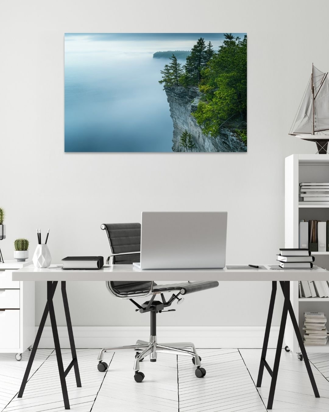 Coastal Serenity - Modern Oasis Sensory Design & Art Studio - Canvas