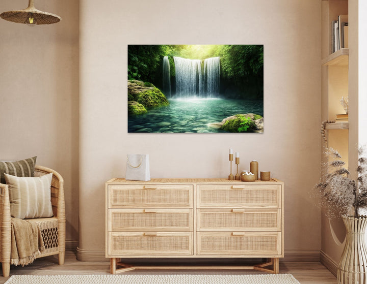 Tranquil Waterfall - Modern Oasis Sensory Design & Art Studio - Canvas