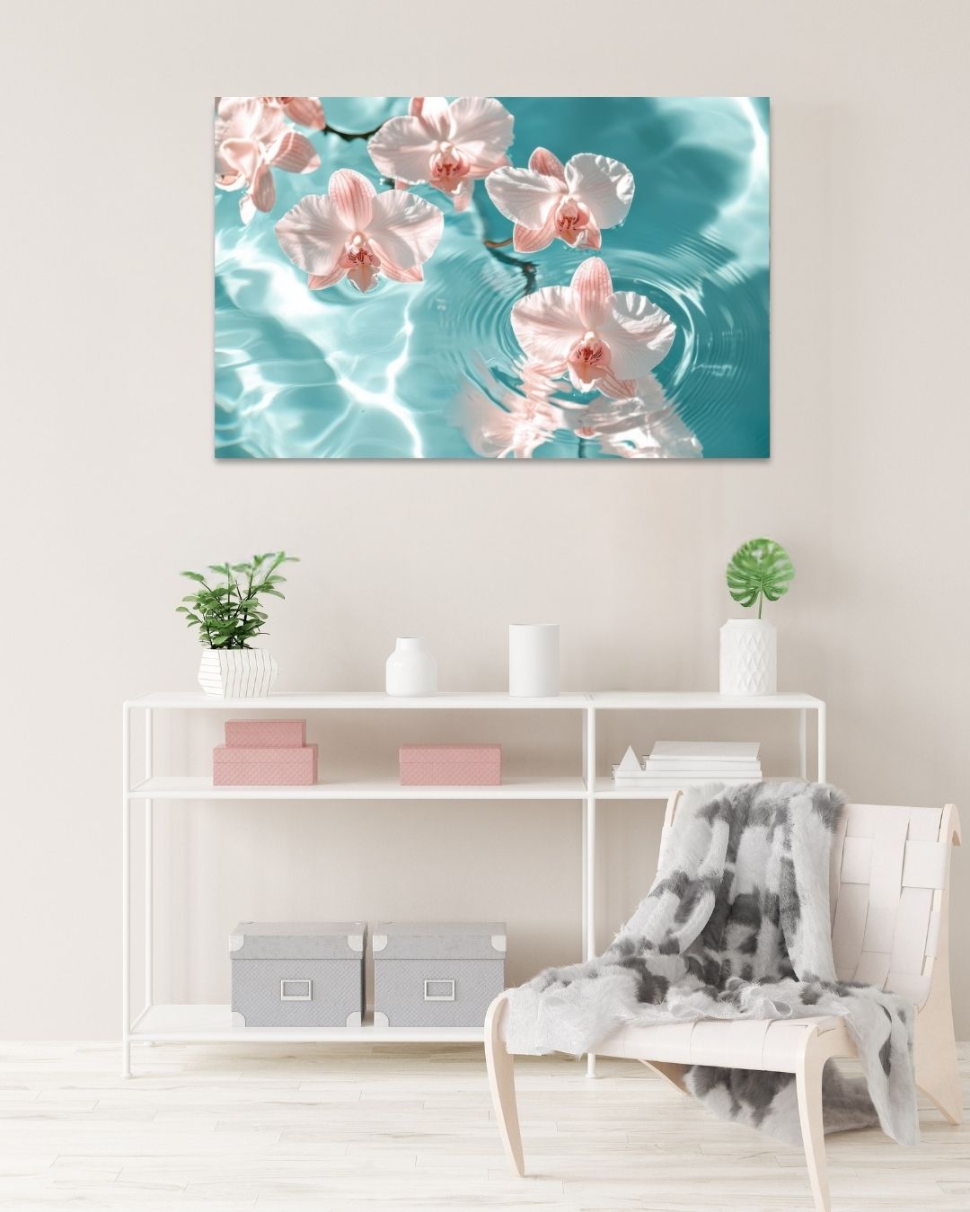 Tranquil Bloom - Modern Oasis Sensory Design & Art Studio - Canvas