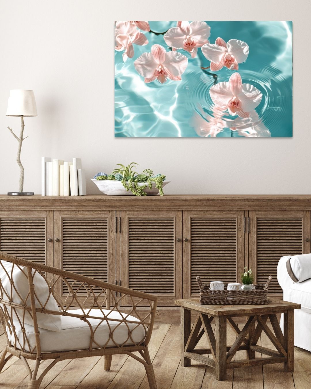 Tranquil Bloom - Modern Oasis Sensory Design & Art Studio - Canvas