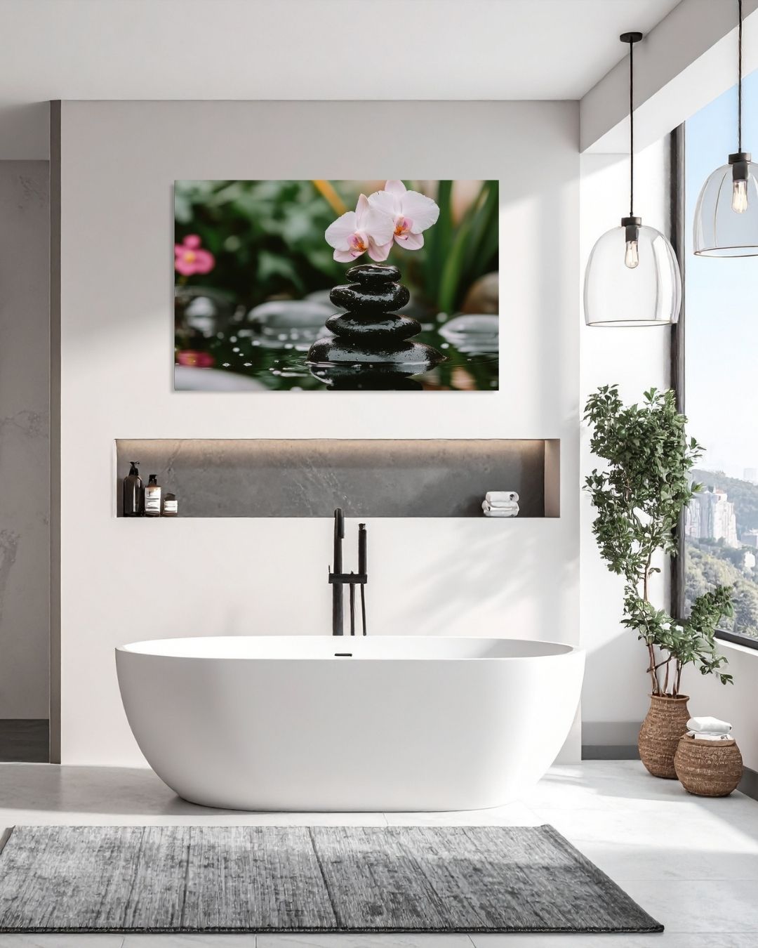 Harmony in Bloom - Modern Oasis Sensory Design & Art Studio - Canvas