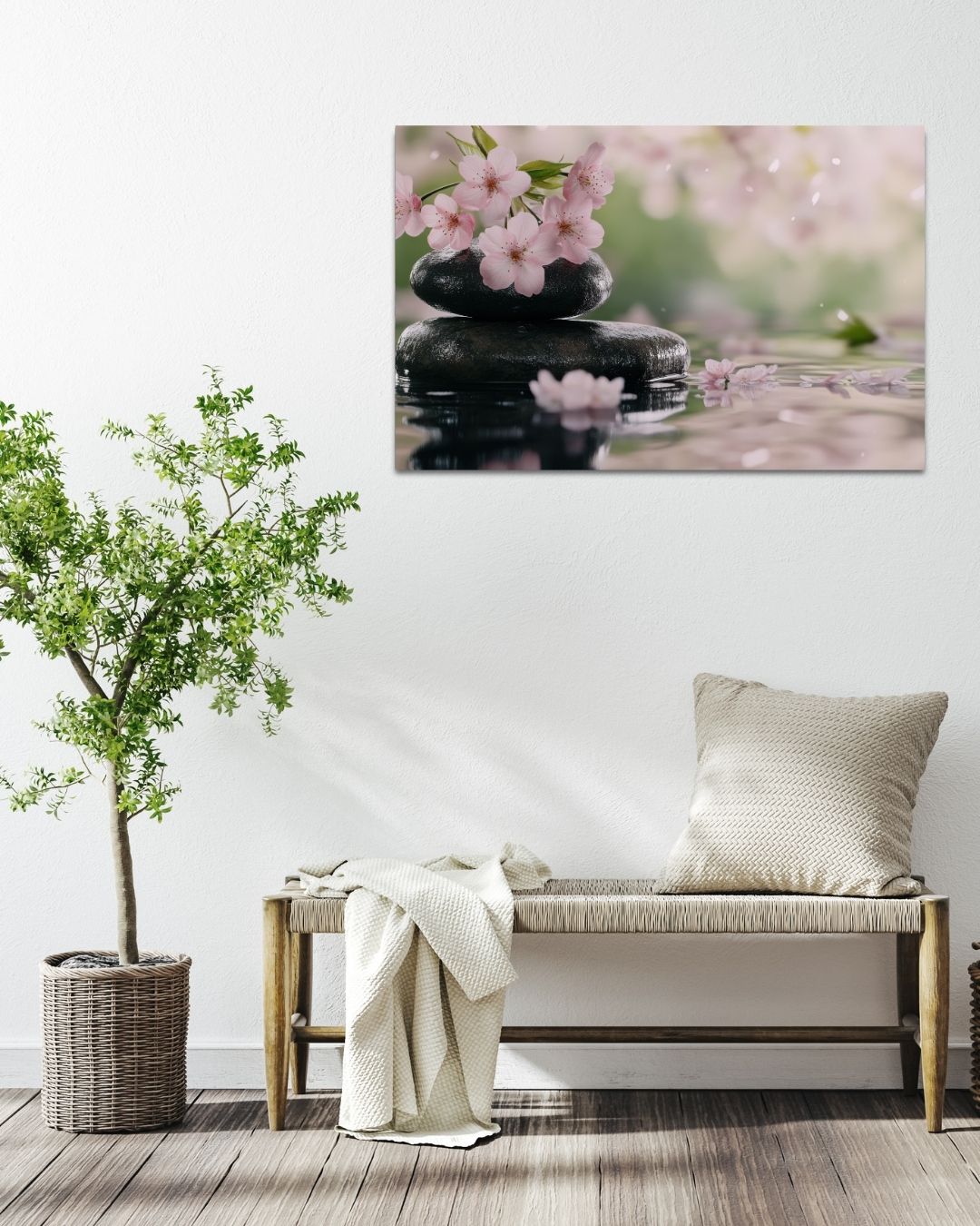 Blossoms in Balance - Modern Oasis Sensory Design & Art Studio - Canvas