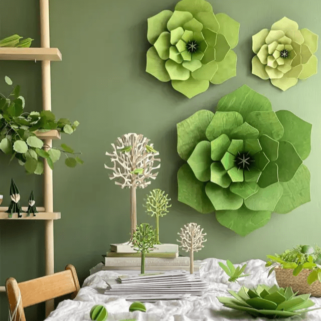 3D Floral Wall & Table Decor - Modern Oasis Sensory Design & Art Studio - 