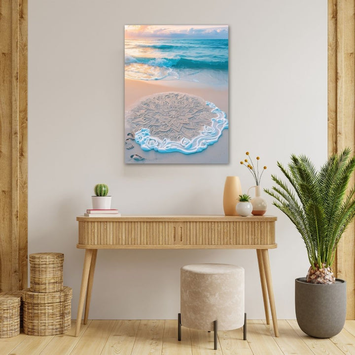 Serene Beach Waves - Modern Oasis Sensory Design & Art Studio - Canvas