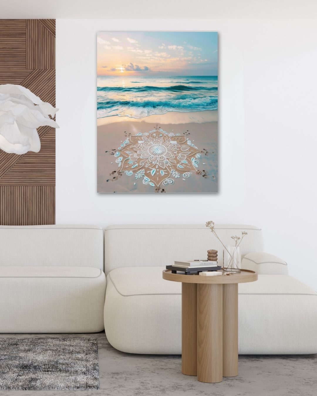 Beach Mandala - Modern Oasis Sensory Design & Art Studio - Canvas