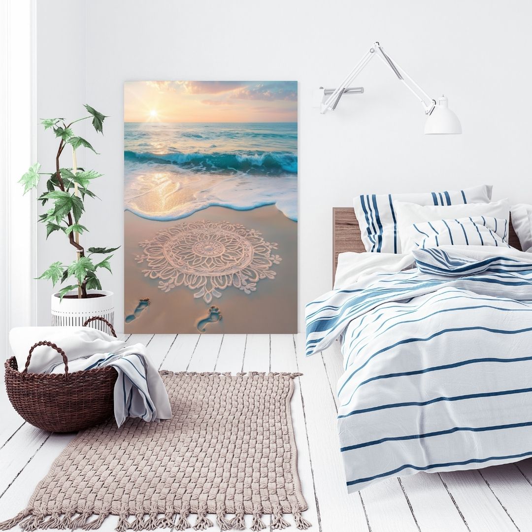 Serene Beach - Modern Oasis Sensory Design & Art Studio - Canvas