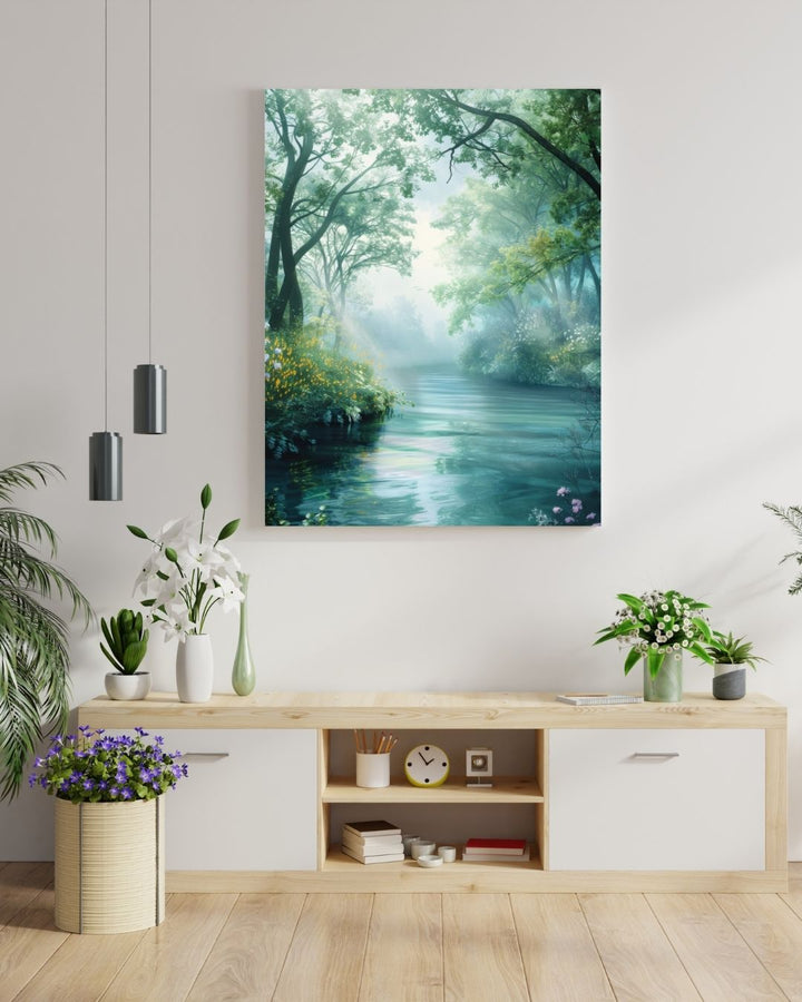 Serene Scenery - Modern Oasis Sensory Design & Art Studio - Canvas