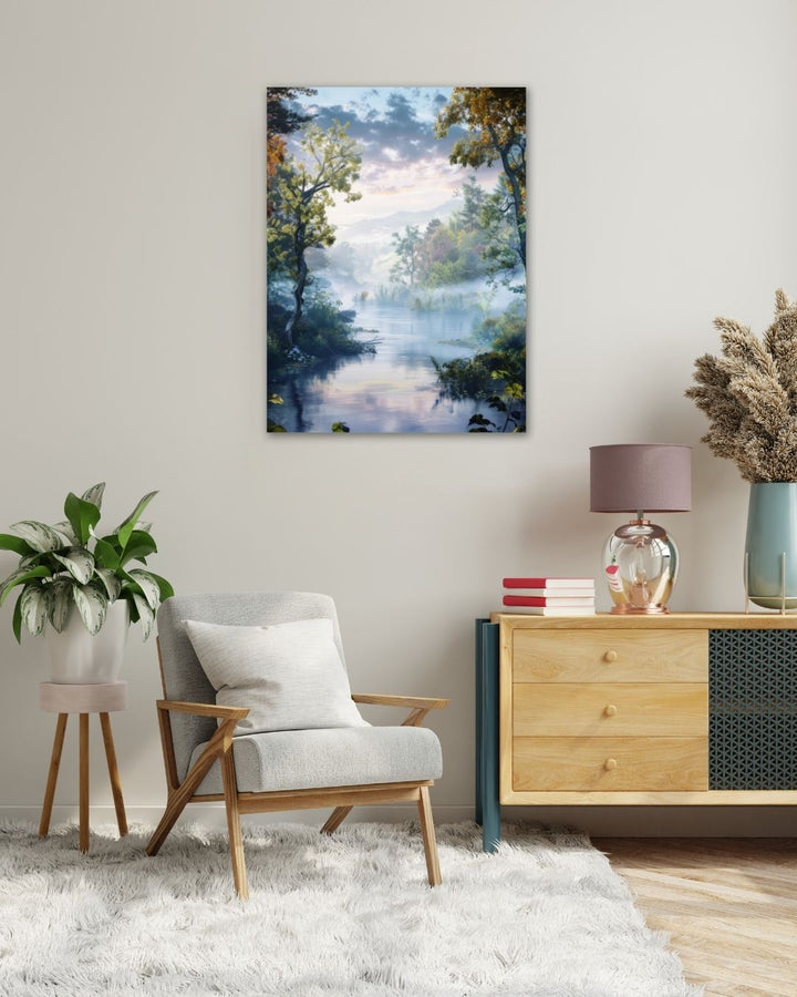 Serene Landscape Scene - Modern Oasis Sensory Design & Art Studio - Canvas