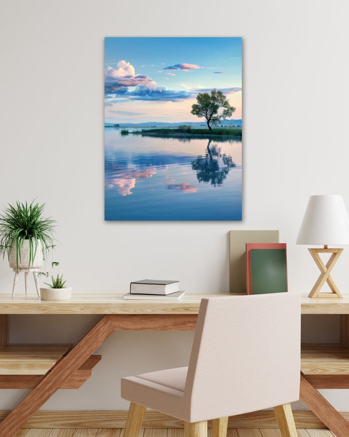 Serene Lagoon - Modern Oasis Sensory Design & Art Studio - Canvas