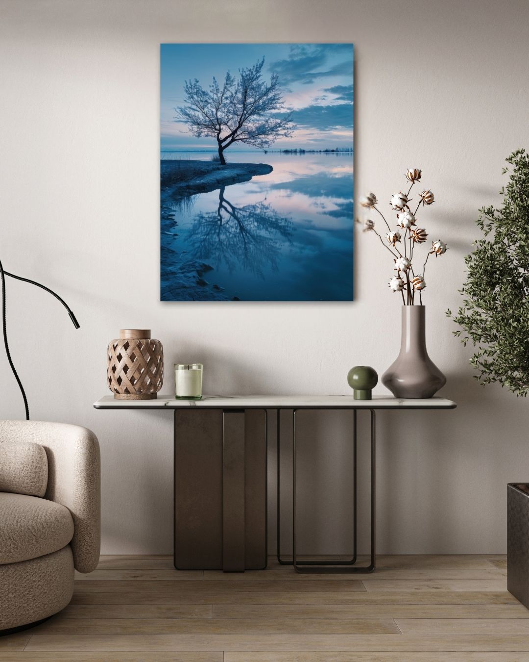 Serene Lake - Modern Oasis Sensory Design & Art Studio - Canvas