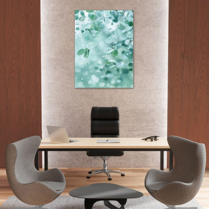 Serenity Leaves - Modern Oasis Sensory Design & Art Studio - Canvas