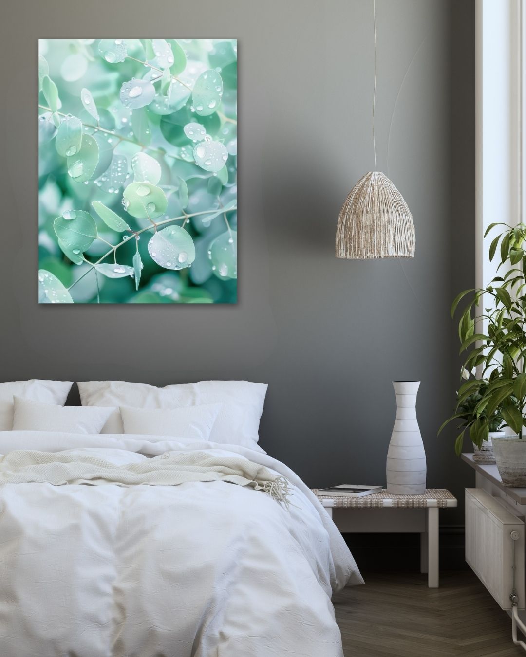 Eucalyptus Wall - Modern Oasis Sensory Design & Art Studio - Canvas