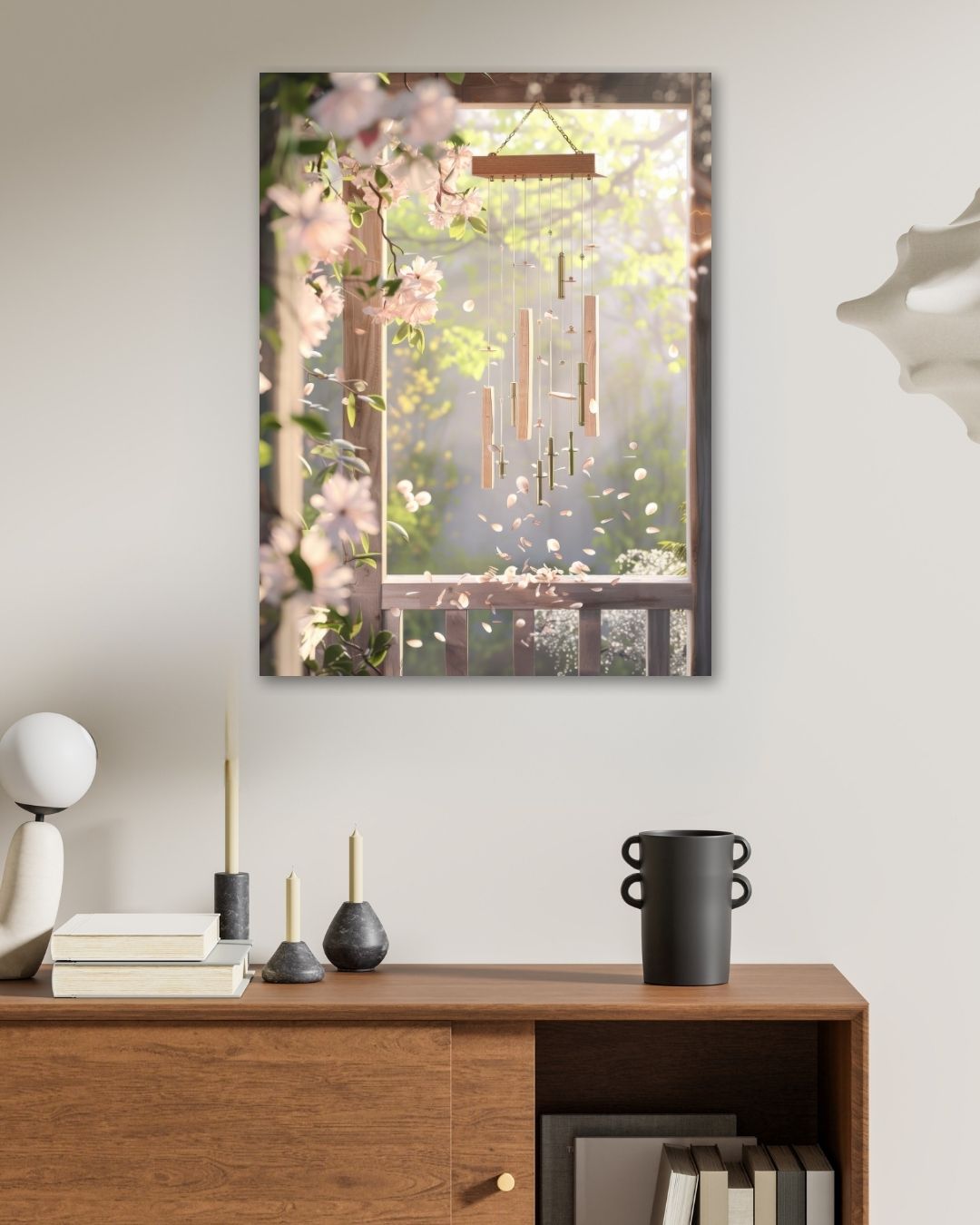 Serene Wind Chime Metal Art - Modern Oasis Sensory Design & Art Studio - Home Decor