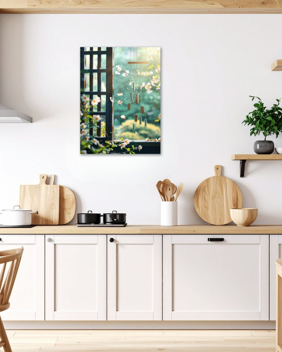 Serene Floral Chimes - Modern Oasis Sensory Design & Art Studio - Canvas