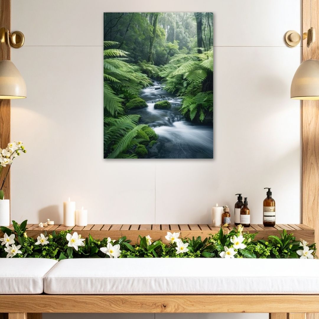 Serene Forest Nature - Modern Oasis Sensory Design & Art Studio - Canvas