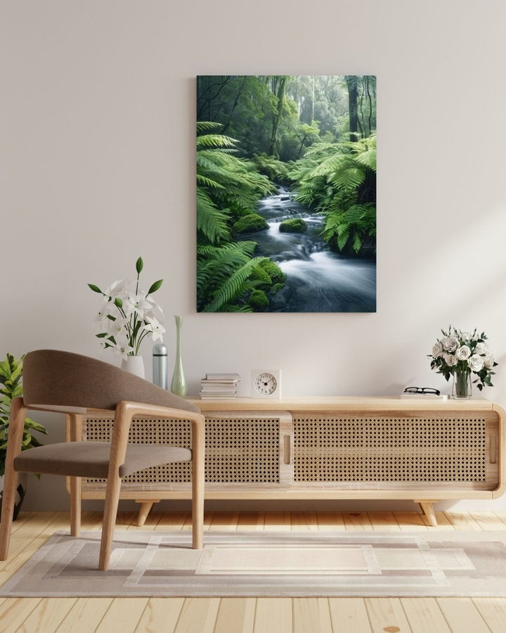 Serene Forest Nature - Modern Oasis Sensory Design & Art Studio - Canvas