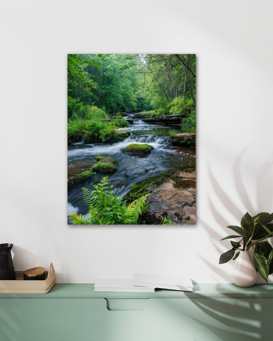 Nature River Scene - Modern Oasis Sensory Design & Art Studio - Canvas