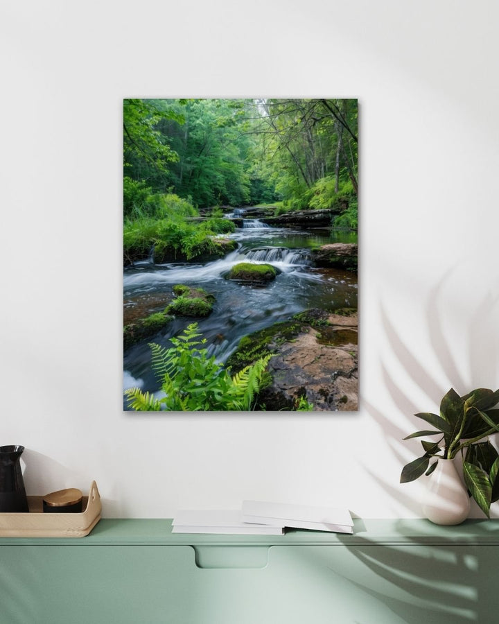 Nature River Scene - Modern Oasis Sensory Design & Art Studio - Canvas