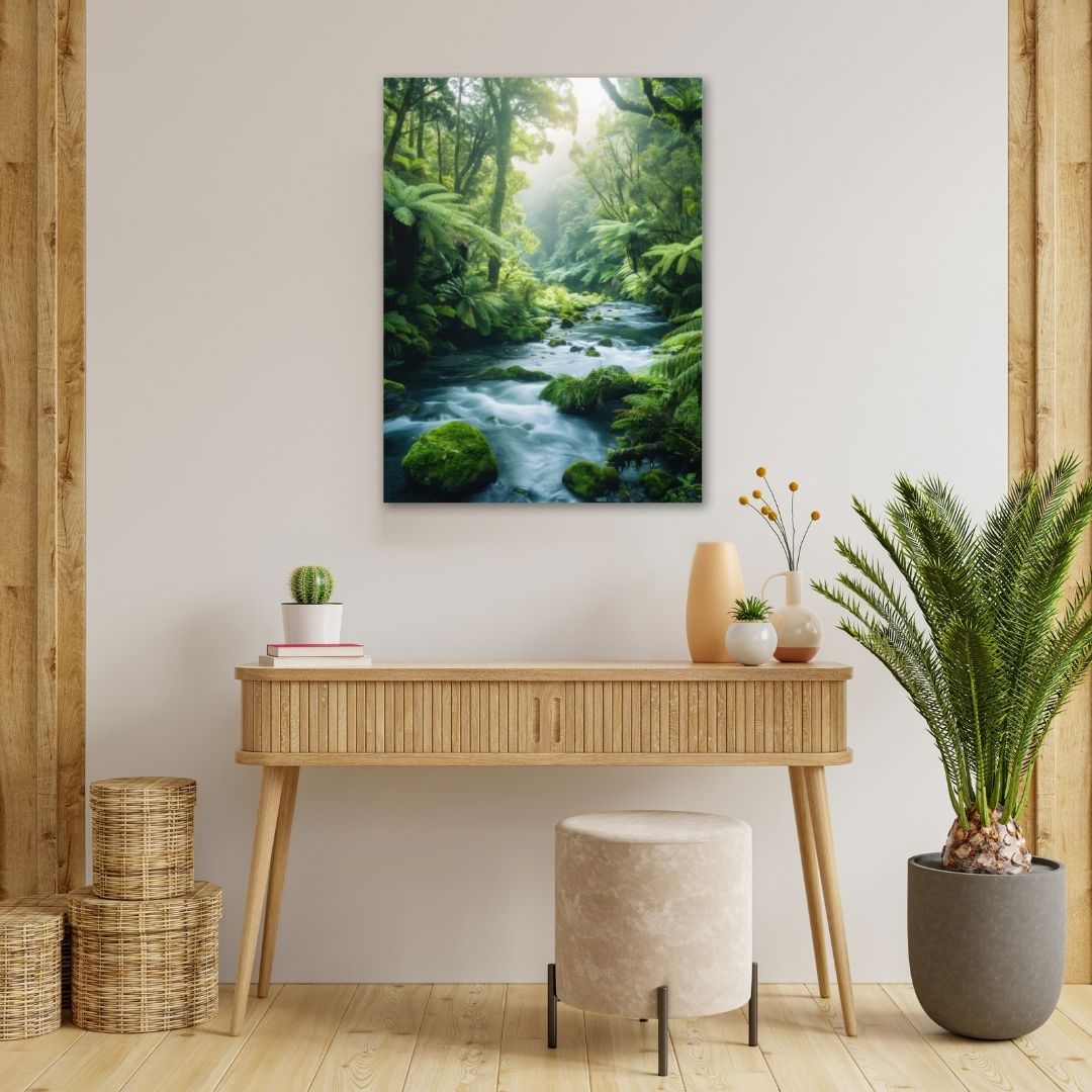 Serene River - Modern Oasis Sensory Design & Art Studio - Canvas