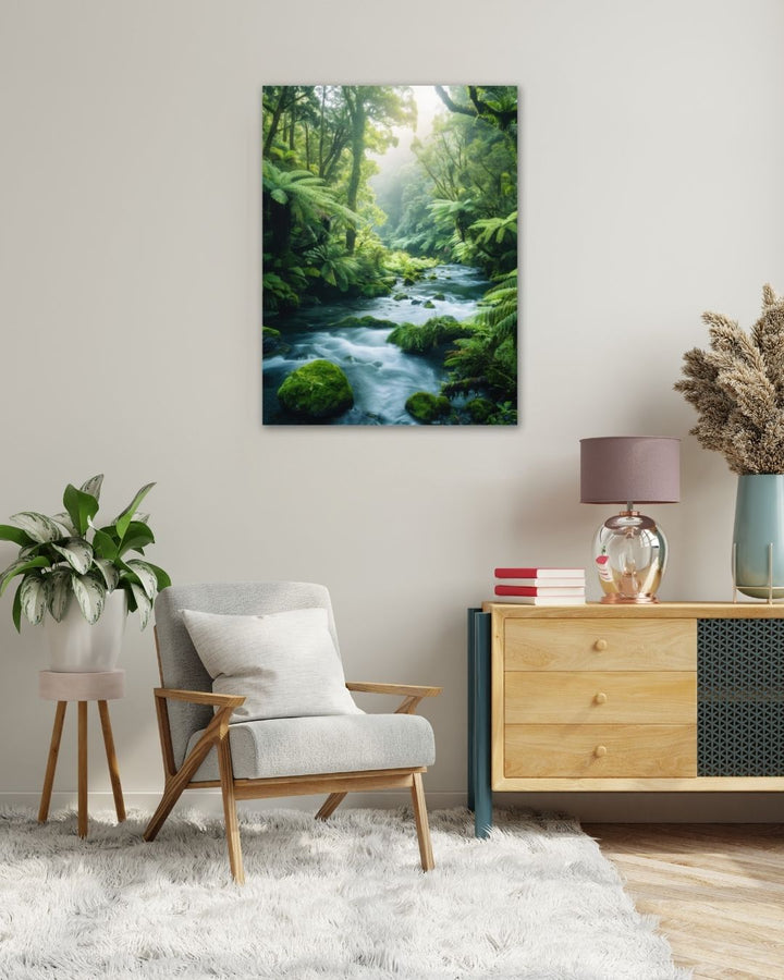 Serene River - Modern Oasis Sensory Design & Art Studio - Canvas