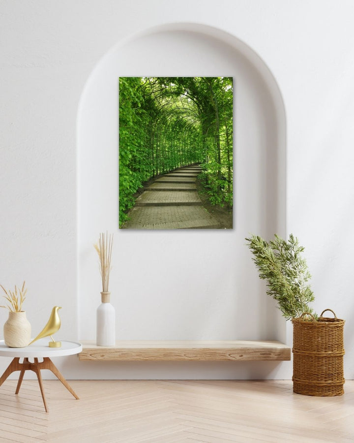 Serene Green Path Metal Art - Modern Oasis Sensory Design & Art Studio - Home Decor