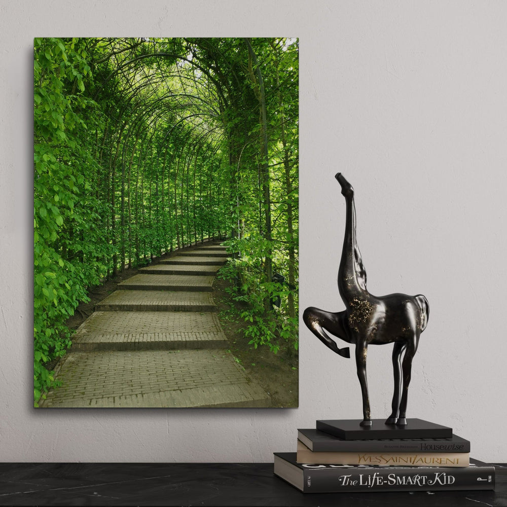 Serene Green Path - Modern Oasis Sensory Design & Art Studio - Canvas