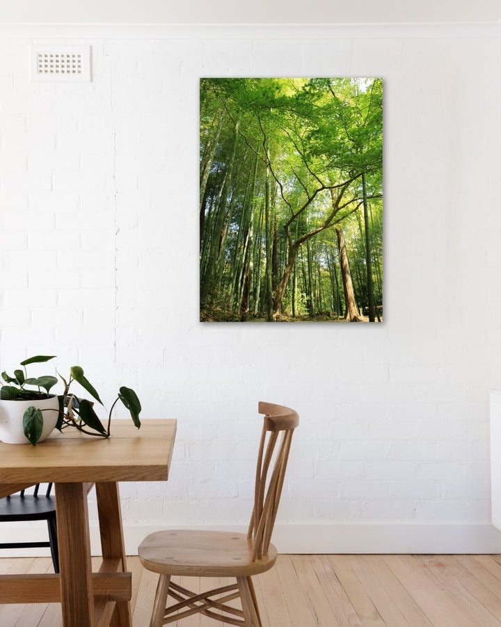 Green Bamboo Forest Metal Art - Modern Oasis Sensory Design & Art Studio - Home Decor