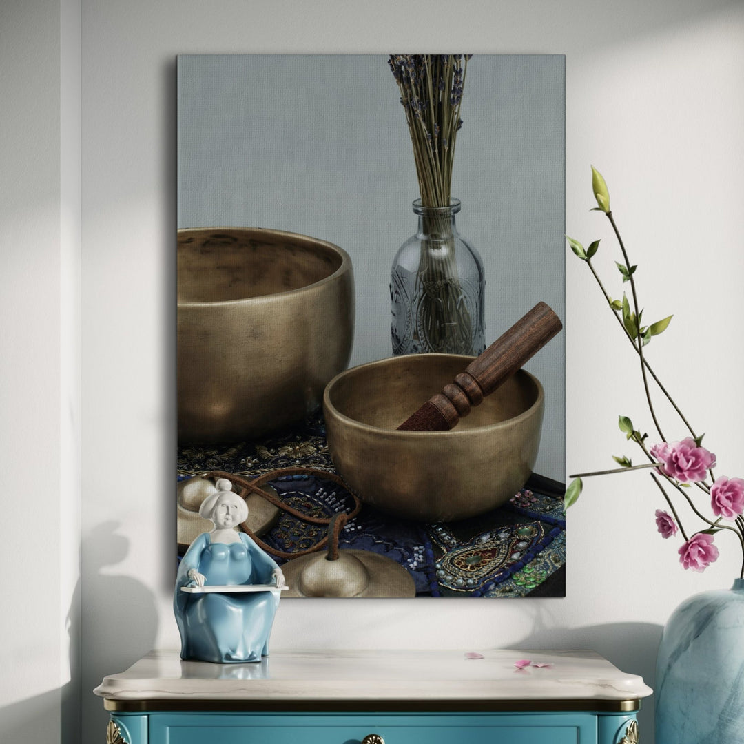 Singing Bowl - Modern Oasis Sensory Design & Art Studio - Canvas