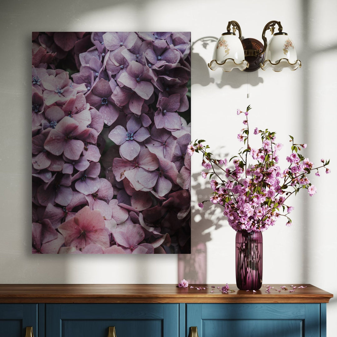 Blooming Purple Flowers - Modern Oasis Sensory Design & Art Studio - Canvas