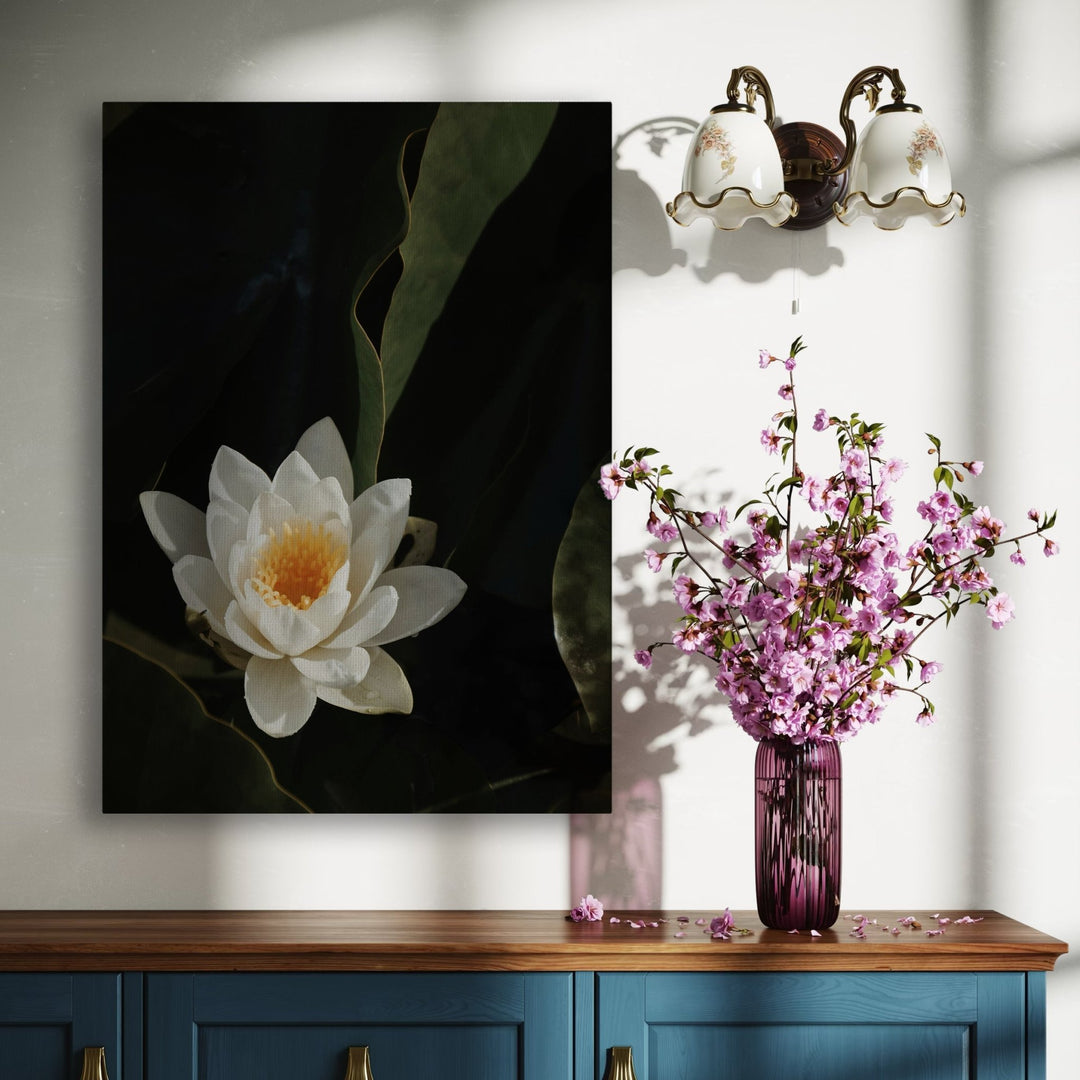 White Lotus - Modern Oasis Sensory Design & Art Studio - Canvas