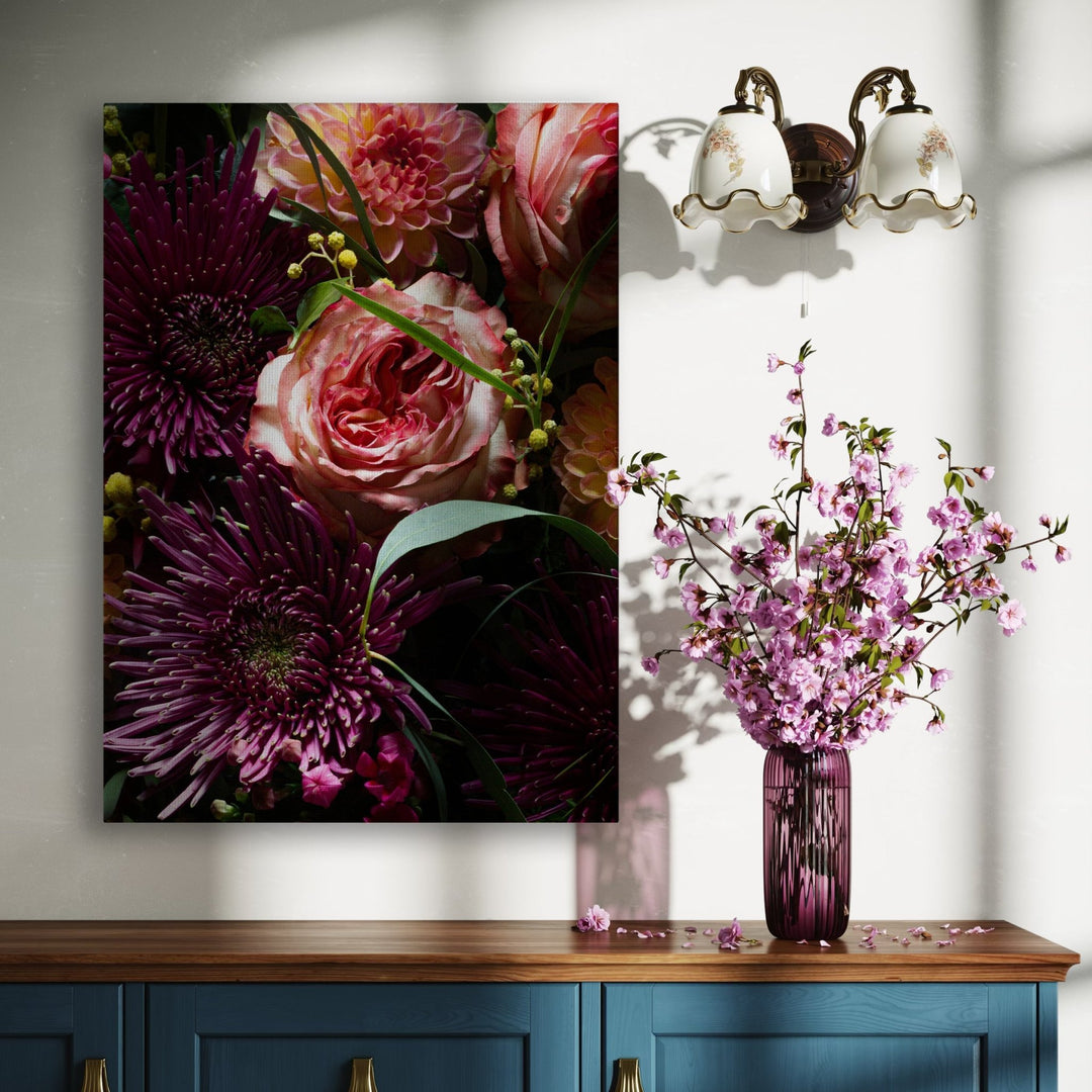 Lunar Floral Metal Art - Modern Oasis Sensory Design & Art Studio - Home Decor
