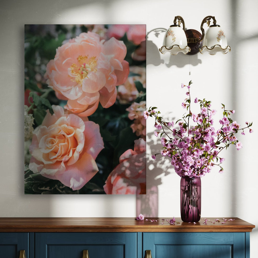 Peach Meadow - Modern Oasis Sensory Design & Art Studio - Canvas