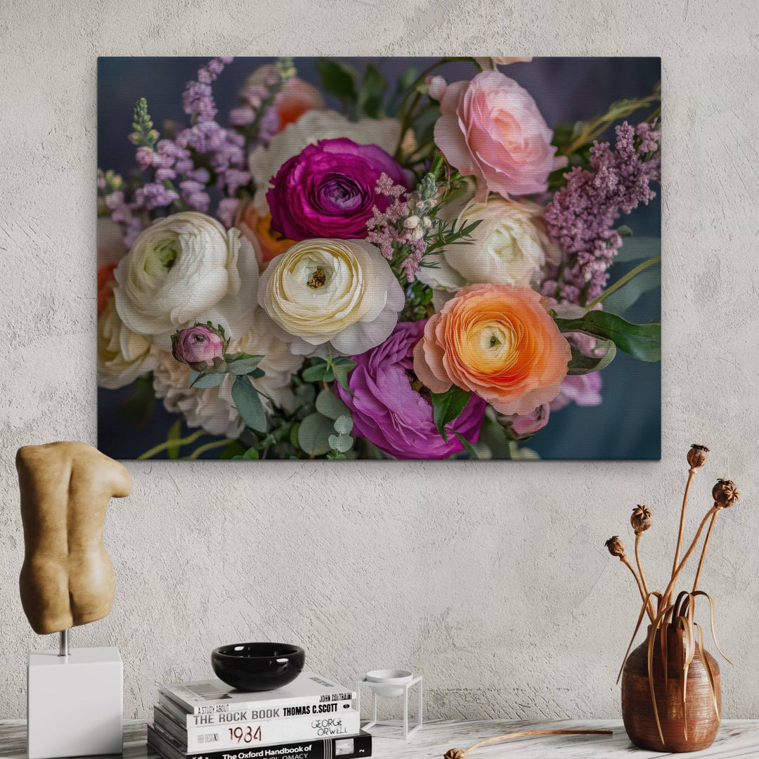 Peony Elegance - Modern Oasis Sensory Design & Art Studio - Canvas