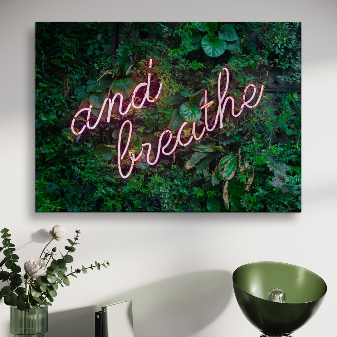 and Breathe - Modern Oasis Sensory Design & Art Studio - Canvas