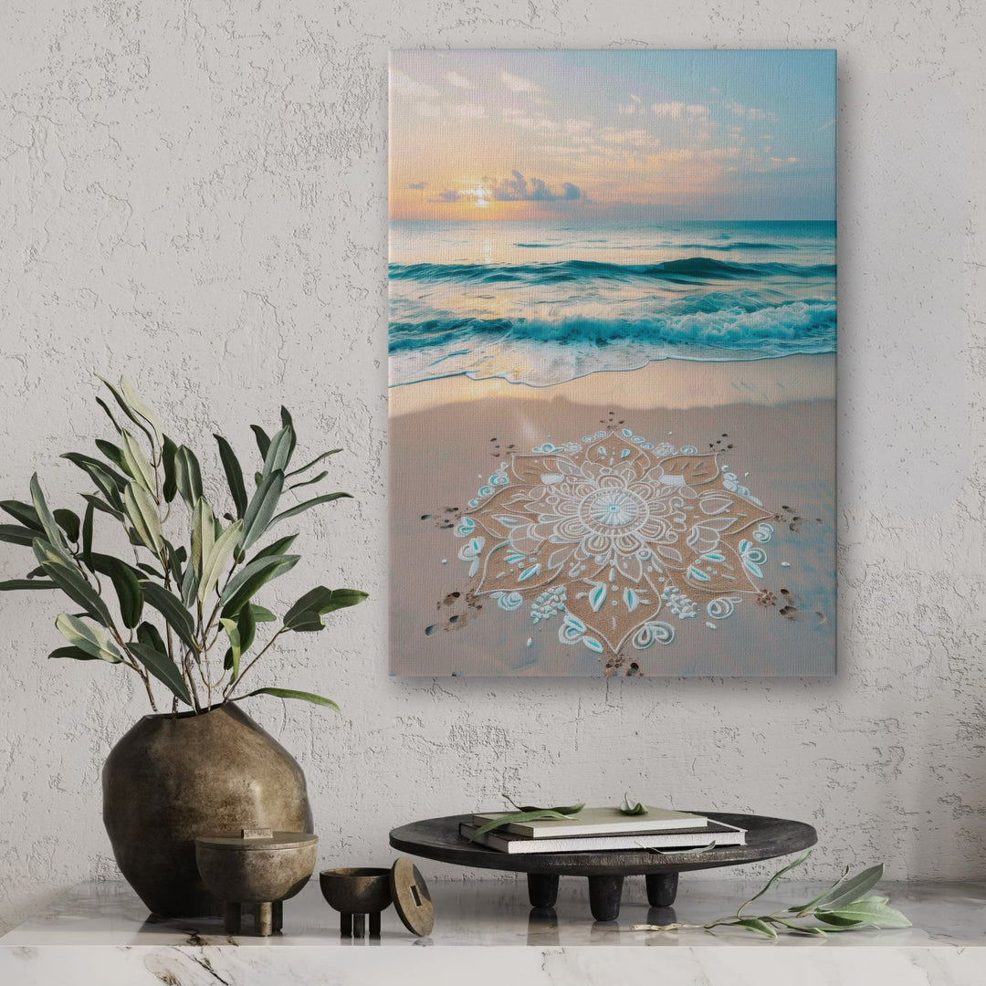 Beach Mandala - Modern Oasis Sensory Design & Art Studio - Canvas